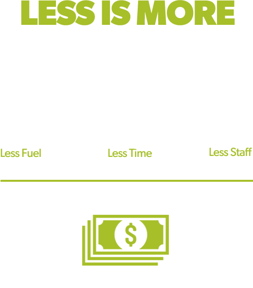 Less Is More Lower Operating Costs
